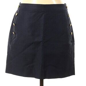 J. Crew Women's Navy Blue Cotton Casual Short Mini Skirt, Sz 4